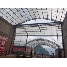 大跨度鋼架，網(wǎng)架采光頂棚用輕型防火阻燃陽光板耐力板聚碳酸酯板